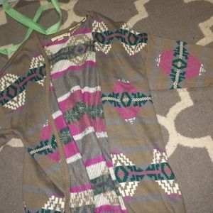 Loose pattered cardigan